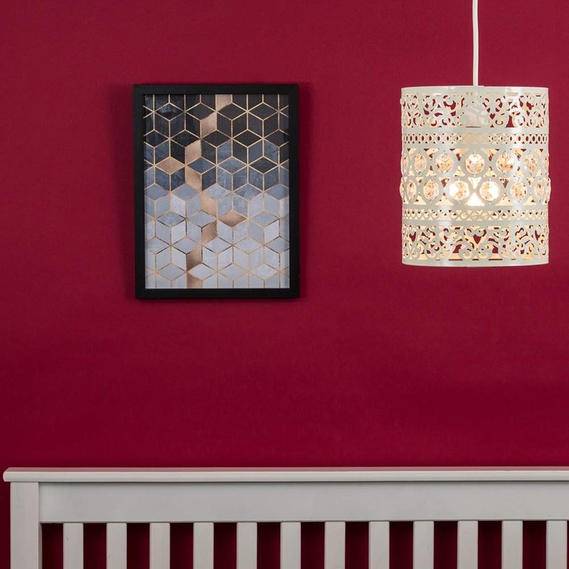 Modern Ornate Drum Shabby Chic Ceiling Pendant Light Shade