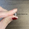 NewkeepsR 10pcs-18G×8mm Clear Acrylic Bioflex Tragus Retainer for Lip Rings