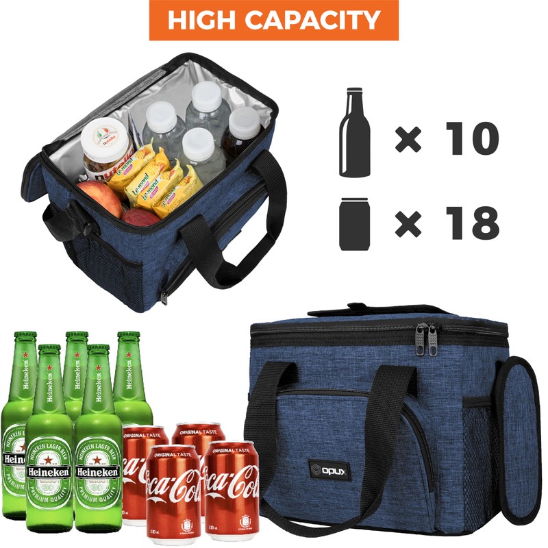 OPUX Soft Cooler Bag, Insulated Collapsible Lunch Cooler Bag for