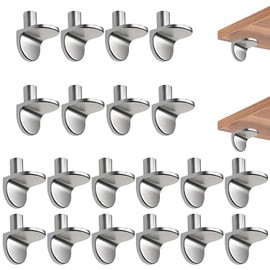 20 Pcs Heavy Duty L-Shaped Metal Shelf Support Brackets - Pegs for Cabinets, Bookcases & Furniture - Durable Shelf Clips for DIY Repairs, Replacements & Shelving Projects