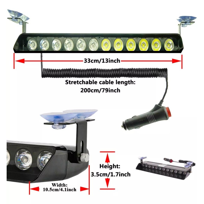 generic Luz Estroboscópica Led De Advertencia De Emergencia