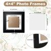 KITERI 4x4 Inch Frame, 3 Pack Black Picture Frame Set