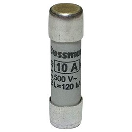 Cooper Bussmann C10G10 AC Cylindrical Fuse, 10 x 38, 10 Amp, GG, 500V