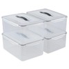 Eagrye 15 L Rectangular Plastic Clear Airtight Food Storage Containers