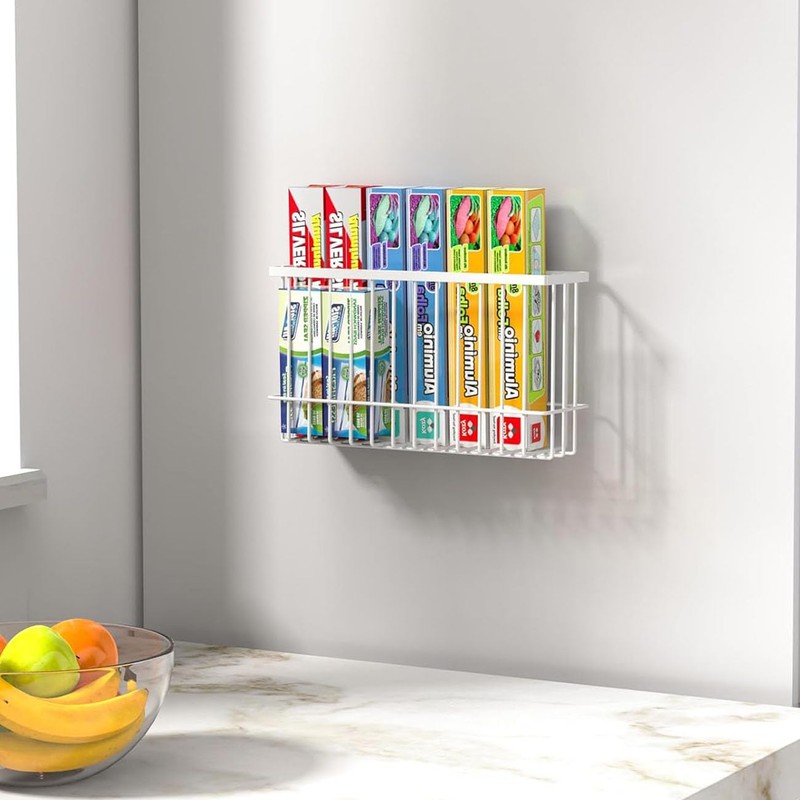 QINGQIU ラップホルダー マグネット おしゃれ ラップスタンド 磁石 冷蔵庫 アルミホイル収納 ラップ収納 キッチン