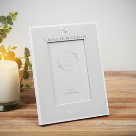 Oaktree Gifts Faith & Hope Confirmation Photo Frame 4" X 6"
