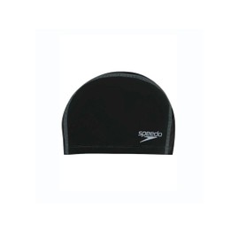 Speedo Long Hair Pace Cap, Unisex Adult, Black, One Size