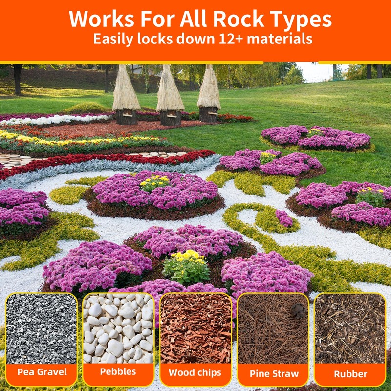 Twtell Rock Glue for Landscaping, 32 Ounce - Mulch Glue
