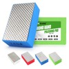 WORKEASE Diamond Hand Polishing Pads, 4PCS Diamond Sanding Block 60/120/240/400