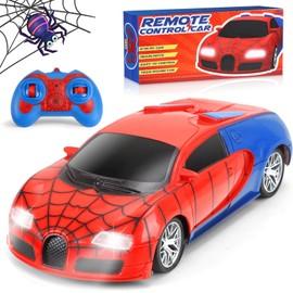 Aooess Remote Control Car Toy for Kids: Spider Rc Cars for Boys Age 4-7 Toy Cars for Boys Age 4-7 Racing Car Toys Spider Toys for Boys 4-6 Birthday Gift for 3 4 5 6 7 8 9 Year Old Boys Girls, Red