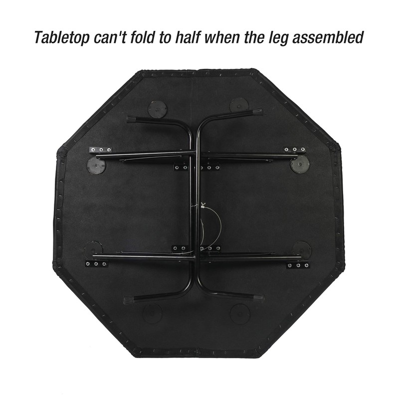 LUCKYERMORE Poker Table 8 Player 48” Octagon Folding Texas Poker