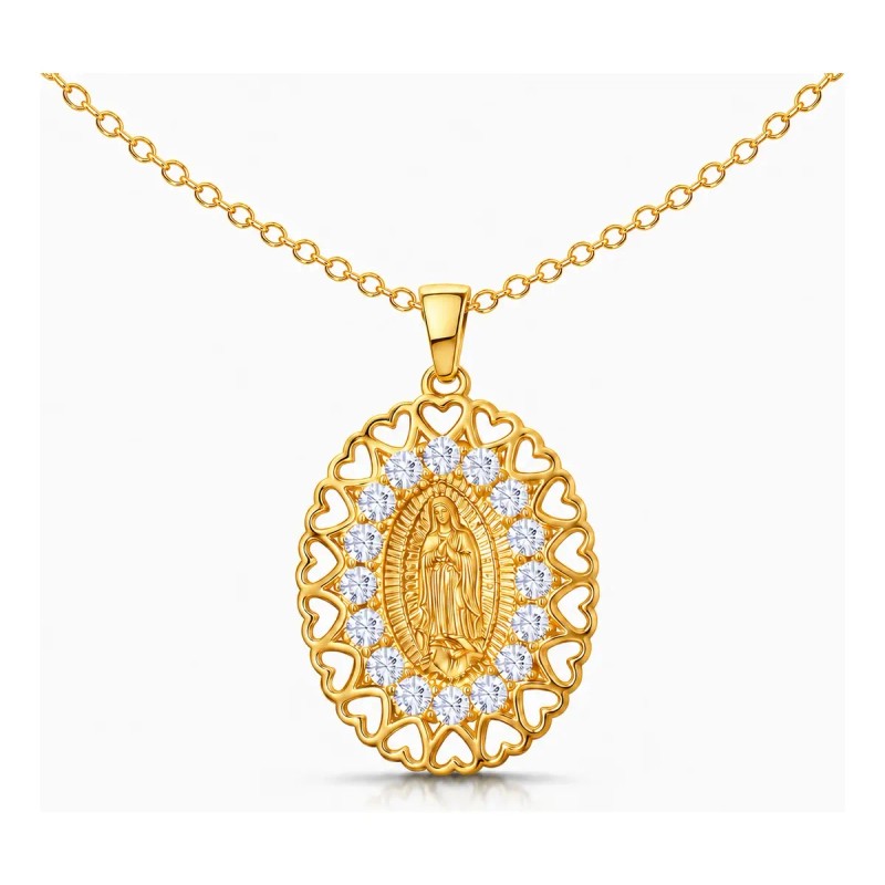 CLINKARD - Collar De Medalla Religiosa En Oro Un Detalle