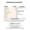 Organic Raw Hazelnuts-Certified Organic, Non-GMO, Vegan, No Additives, No Preservatives,