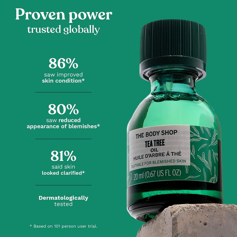 The Body Shop Tea Tree Oil, 0.33 Fl Oz (Vegan)