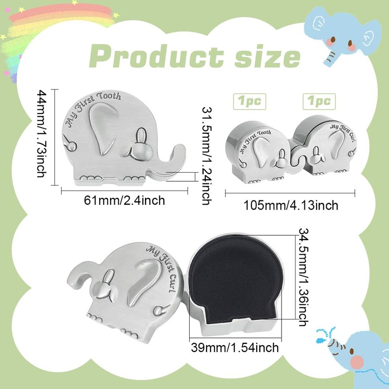 FINGERINSPIRE Set of 2 Memory Boxes First Curl and My