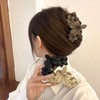 KaminoKa Set of 4 Big Flower Hair Clips (Earth Color)