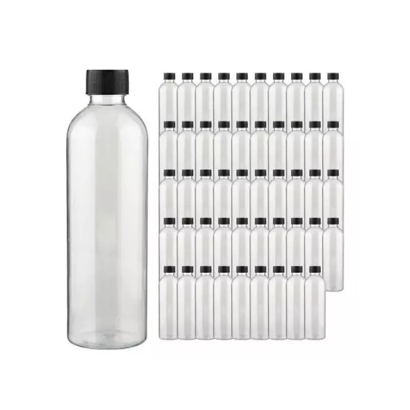 Gita Beuraendeu 공병 블랙캡 단마개 투명 플라스틱 소분병 250ml 50개