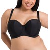 Curvy Kate Luxe Strapless Bra 34HH, Jet Black