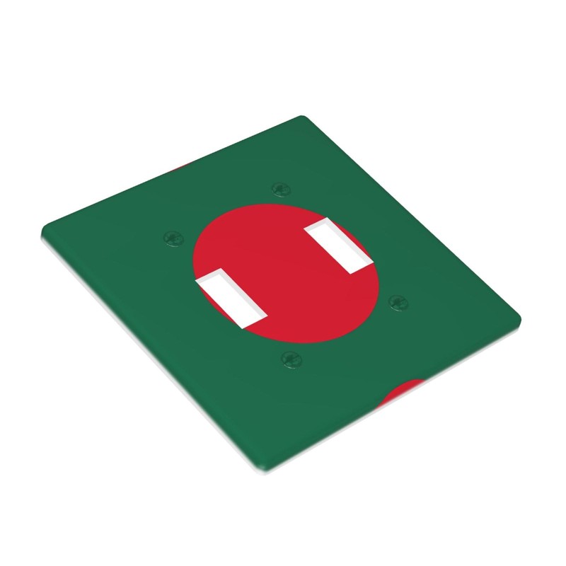WZYWHJ Flag of Bangladesh Prints Decorative Wall Plate 4.5x4.5 Inches