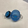 Contained Art Grenade Storage Jar - Blue Glass 100mL