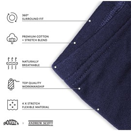 Snoozzz'n Boys Girls Toddler Little Kids Unisex Cotton Stretch Snug Fitting Long Pant Leggings -Multi Packs