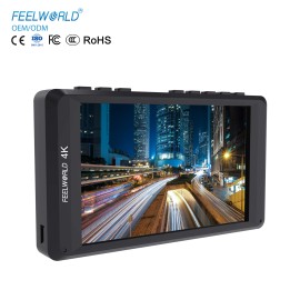 FEELWORLD FW450 4.5" IPS On-Camera Monitor DSLR Field Monitor HDMI Input Output HD 1280x720 Field Monitor for DSLRcolor: Black, model number: FW450