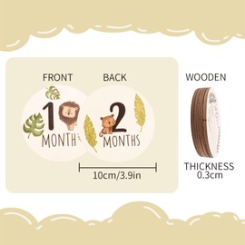 SUNZWO Hello World Baby Sign - Newborn Wooden Birth Announcement Disc, Environmentally Friendly & Non-Toxic, Ideal for Baby Shower, Hospital Photos, Nursery Decor, Uni Gift for