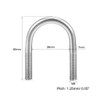 sourcing map Pack of 5 U-bolt M8 304 stainless steel