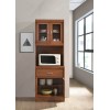 Hodedah KITCHEN MICROWAVE CABINET Kitchen Storage | Multiple Wooden Finishes