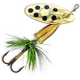 Blue Fox Vibrax Bullet Fly 0 Gold/Black/Fluorescent Yellow, One Size (VBF0258)