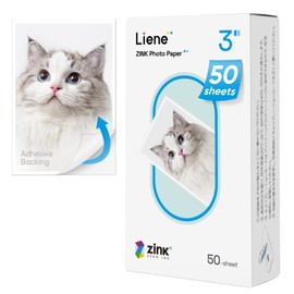 Zink Photo Paper 2x3″, Liene Premium Photo Printer Paper (50 Sheets) w/Adhesive Back, Waterproof, Smudge Proof, Tear Proof, Instant Photo Paper Compatible w/Liene 2x3″ Photo Printer for Scrapbook