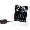 adesso Alarm Clock Atomic Clock Color LCD Monthly Calendar Temperature