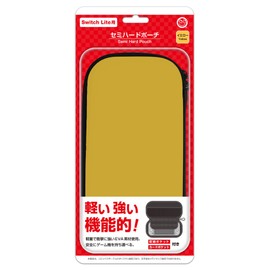 (Switch Lite用)セミハードポーチ(イエロー) - Switch Lite