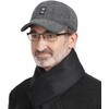 Clakllie Men's Winter Warm Woolen Peaked Baseball Cap Hat with