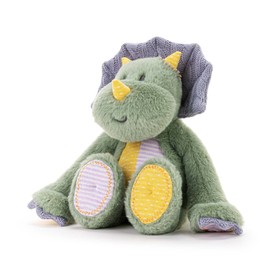 DEMDACO Oddball Green and Purple 13 Inch Polyester Stuffed Plush Animal Dinosaur