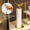 Luxurious Gold Paper Towel Holder Countertop，Brass Paper Towel Holder for