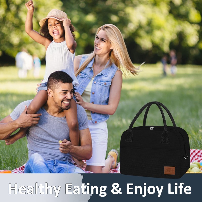 Aosbos Insulated Lunch Bags for Women Reusable Lunch Cooler Tote