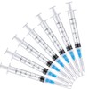 100 Pack 3ml with 23Ga Disposable Plastic Measuring Lab Supplies,