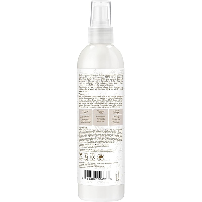 SheaMoisture 100% Virgin Coconut Oil Daily Hydration Leave-In Treatment