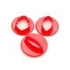 White Plastic Dough Scraper 11501 Orchid Set Of 3 Cookie