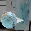 Uiiooazy Green Shower Curtain, Light Green Marble Fabric Shower Curtains