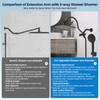 Hibbent All Metal CUPC Certified Shower Head, 8'' High Pressure