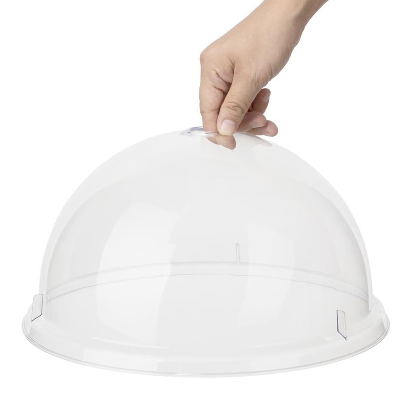 Olympia Kristallon Polycarbonate Domed Plate Cover Round 30cm - Cover