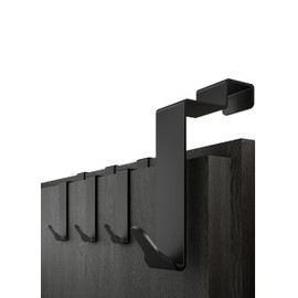 Menz Menz Premium Trhaken zum Einh?ngen Innenseite im 4er SET - Schwarze Kleiderhaken Tr Innenseite, Trgarderobe innen - Handtuchhalter Tr innen, Trhaken Rckseite mit hoher Tragkraft