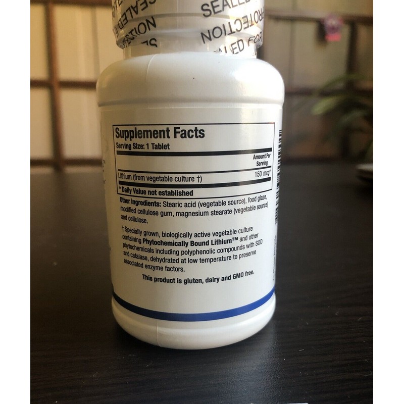 Biotics Research Li-Zyme Forte 100 Tablets Brain Support 150mcg Lithium