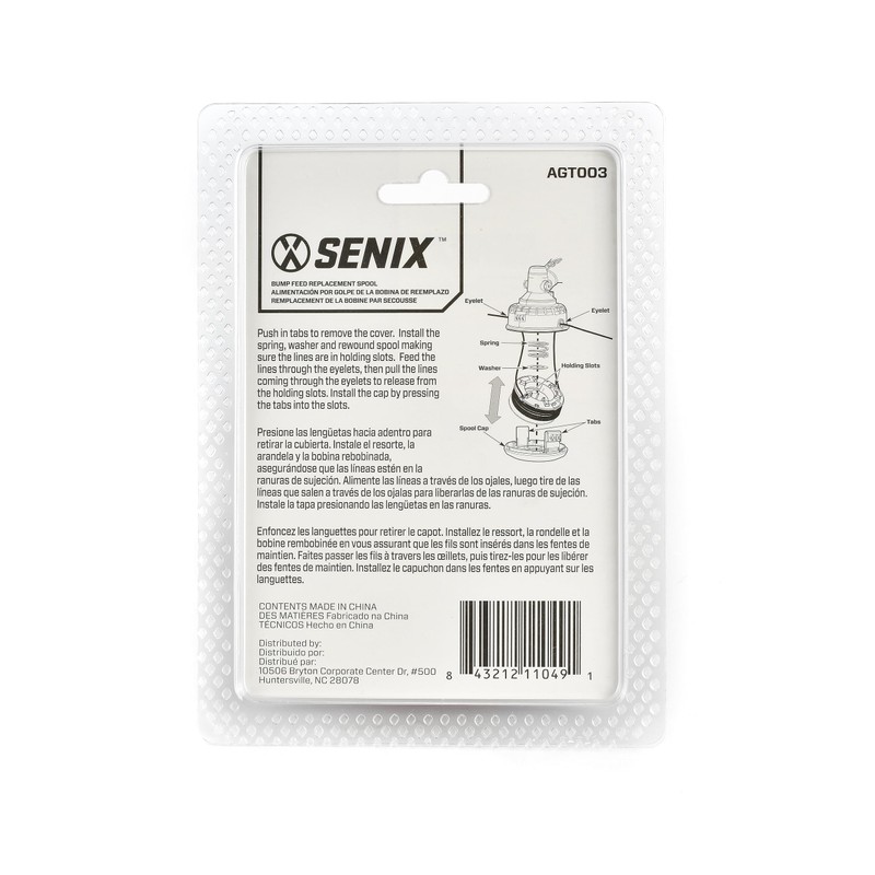 SENIX AGT003 16.4 FT Spooled Trimmer Line for X5 58V