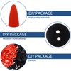 COHEALI 260pcs/set Snowman Set Snowman Craft Accessories Carrot Nose Buttons