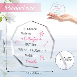 Colleague Christmas Gifts Leaving Gifts For Colleagues Gifts For Work Colleagues Gifts For Colleagues Acrylic Plaque Work Bestie Gifts Chance Made Us Colleagues Gifts Leaving Presents For Colleagues