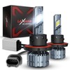 Laxmas H13 LED Bulbs, 28000LM Brighter, 9008 Fog Lights 6500K