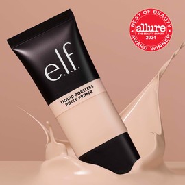 e.l.f. Liquid Poreless Putty Primer, Lightweight Face Primer For Long-lasting Makeup Wear, Creates A Smooth Complexion, Vegan & Cruelty-free | e.l.f.